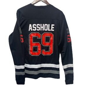 Linda Finegold Hockey Style Jersey A**holes Live Forever Mesh Size Large